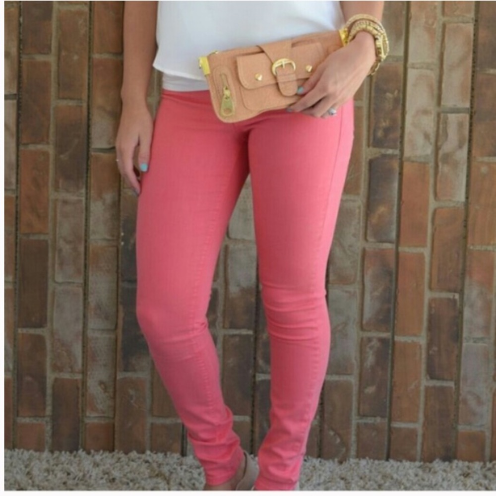 DKNY Soho Skinny Jeans Pink Size 8
